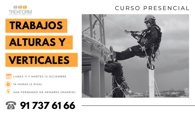 CURSO TRABAJOS EN ALTURA Y VERTICALES EN MADRID