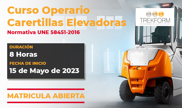 CURSO DE CARRETILLERO EN LA ISLA DE TENERIFE-2023