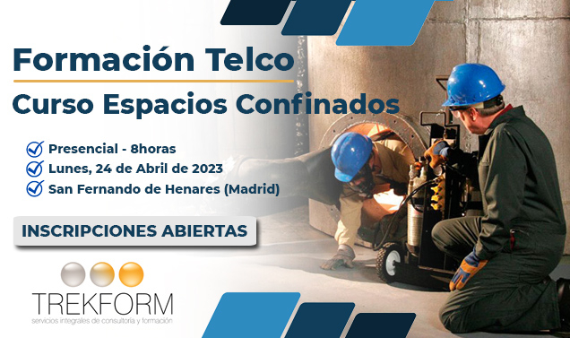 INSCRÍBETE AL CURSO DE ESPACIOS CONFINADOS-MADRID