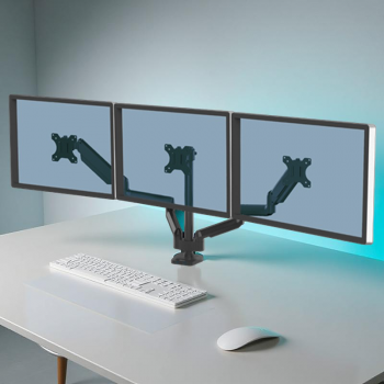 Soporte 3 Monitores Horizontal Platinum De Fellowes