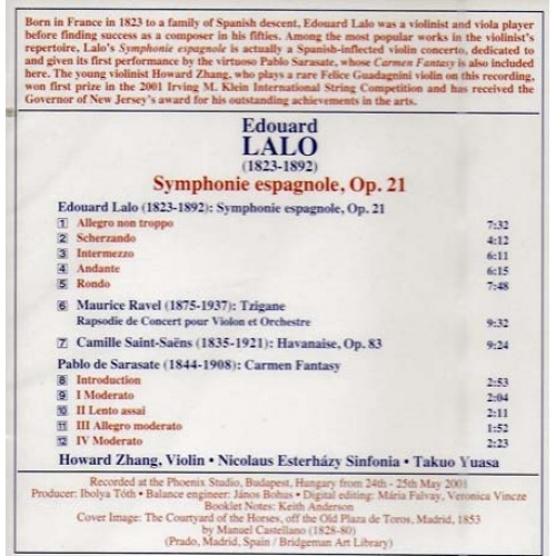 Lalo Sinfonía Española para Violín y Orquesta