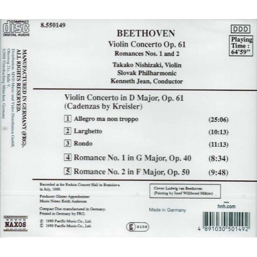 Beethoven Concierto para Violín