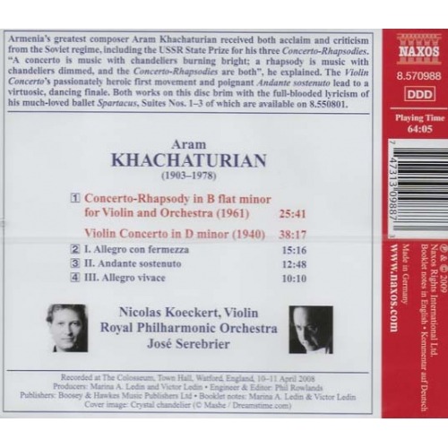 Khachaturian Concierto para Violín