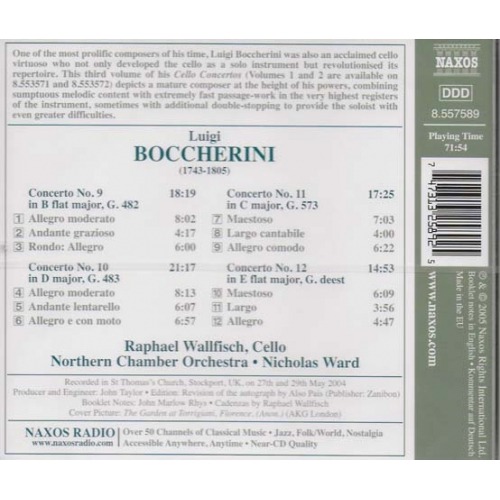 Boccherini Conciertos para Cello Vol.3