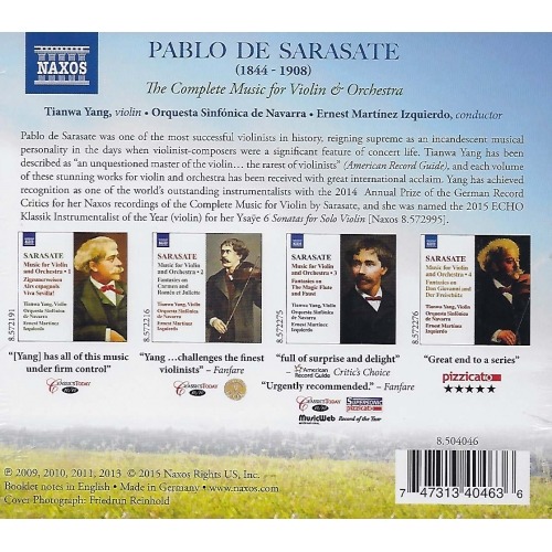 Pablo de Sarasate - Obras Completas para Violín y Orquesta