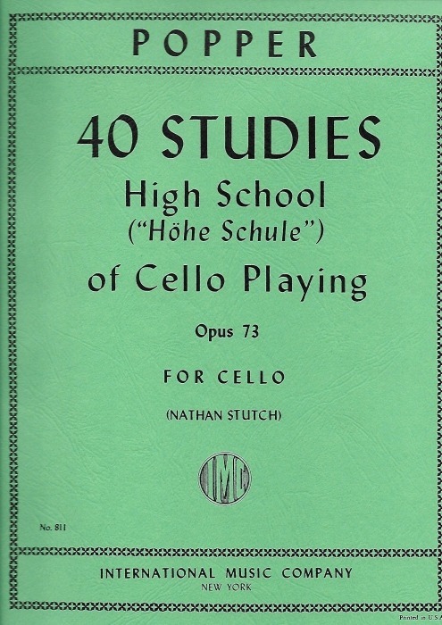 Popper 40 Studies, Op.73 - High School Of Cello Playing