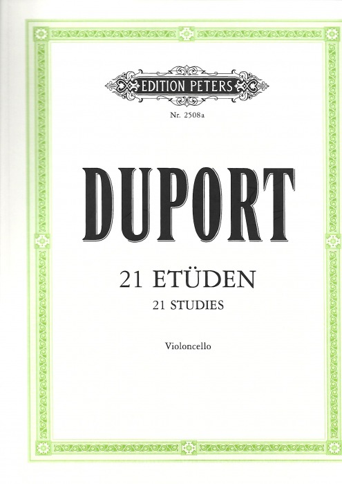 Duport - 21 Etudes - Cello Edited By Gruetzmacher Friedrich.