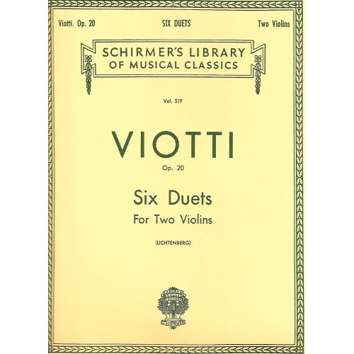 Seis Duetos Op 20 para dos violines