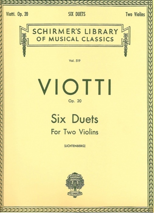 Seis Duetos Op 20 Para Dos Violines, Giovanni Viotti