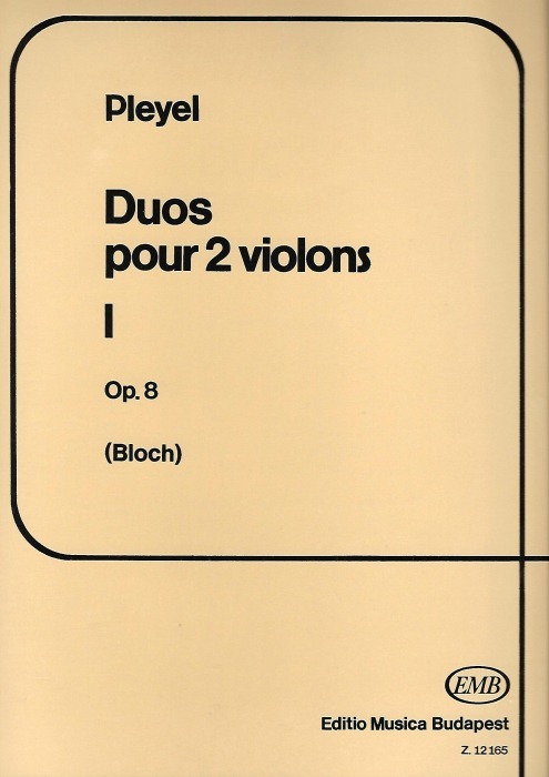 Duos For 2 Violins 1, Pleyel
