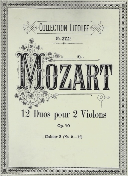 12 Duos Para 2 Violines, Mozart
