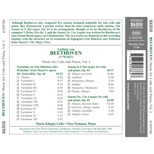 Beethoven Cello Sonatas No. 3 Op. 69 y Op. 64