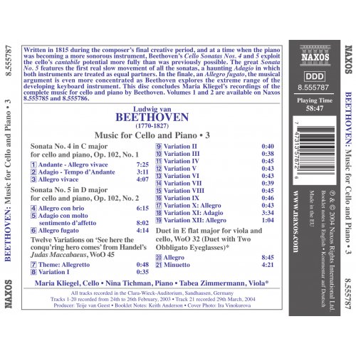Beethoven Cello Sonatas No. 4 y 5