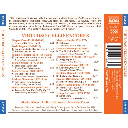 Virtuoso Cello Encores