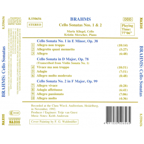 Brahms Cello Sonatas