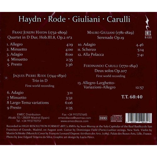 Haydn - Rode - Giulani - Carulli